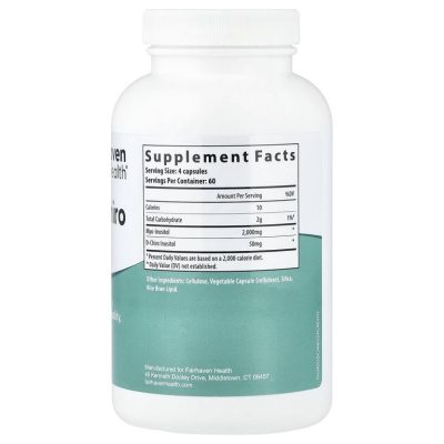Fairhaven Health, Myo-Inositol+D-Chiro (Mио-Инозитол +D-хироинозитол), 240 капсул