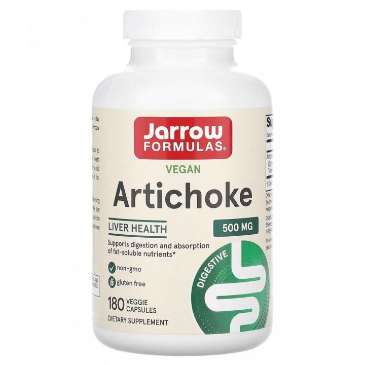 Jarrow, Artichoke, Артишок, 500 мг, 180 капсул