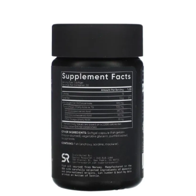 Sports Research, Omega 3 Fish Oil, Рыбий жир с омега-3, тройной силы, 30 таб - до 08/26
