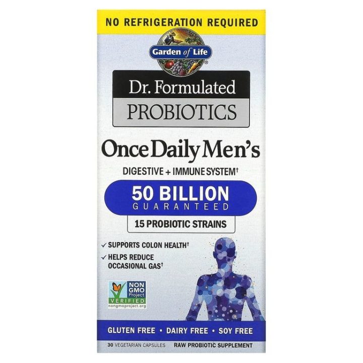 Garden of Life, Dr. Formulated Probiotics, пробиотики для мужчин, 30 капсул