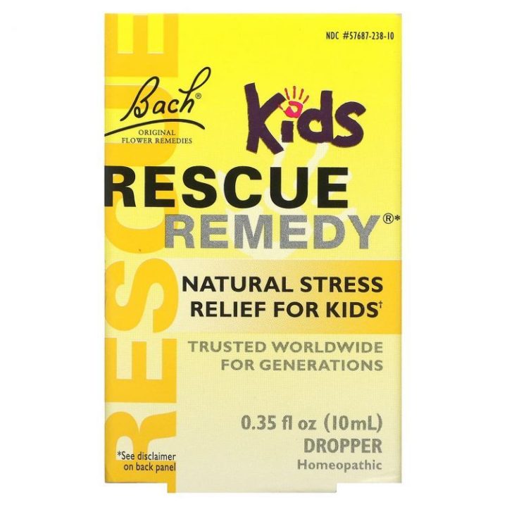 Bach, Rescue Remedy, Natural Stress Relief for Kids, капли для снятия стресса у детей, 10 мл