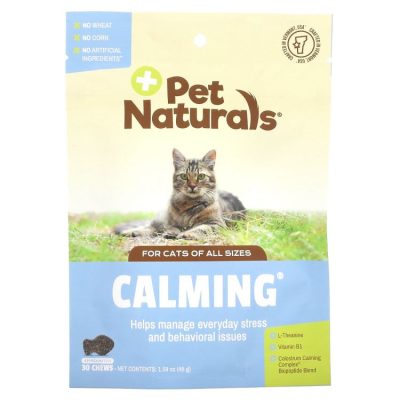 Pet Naturals, Успокаивающее средство для кошек, Calming for Cats, 30 жевательных таблеток