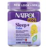 Natrоl, Sleep + Calm, Mелатонин + L-теанин, для детей от 4 лет, клубника, 60 жев таб