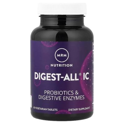 MRM Nutrition, Пробиотики и пищеварительные ферменты, Digest-All IC, 60 вегетарианских таблеток