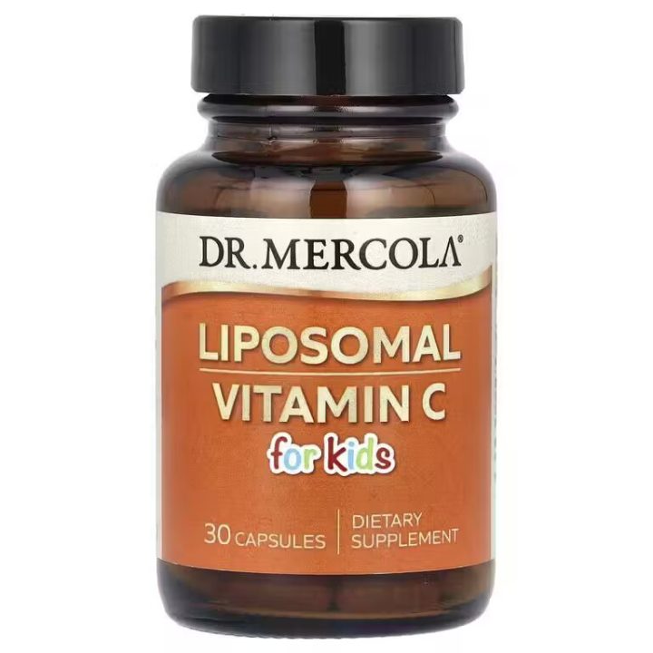 Dr. Mercola, Liposomal Vitamin C for Kids, Липосомальный витамин C для детей, 30 капсул