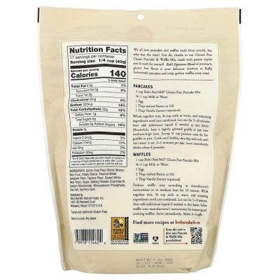 Bob's Red Mill, Classic Pancake & Waffle Mix, смесь для блинов и вафель, без глютена, 680 г