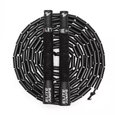 Elite Jumps cкакалка бисерная для фристайла Freestyle Beaded Jump Rope черная
