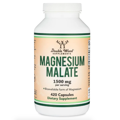 Double Wood Supplements, Magnesium Malate, Магний Малат, 1500 мг, 420 капсул