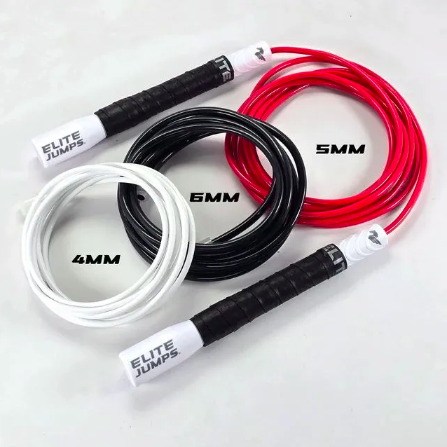 Elite Jumps, скакалки PVC Freestyle, набор из 3 шт, Jump Rope Training Bundle, белый