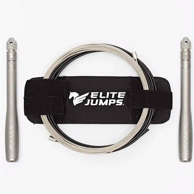 Elite Jumps, Скакалка для скоростных прыжков Bullet COMP, серебряная