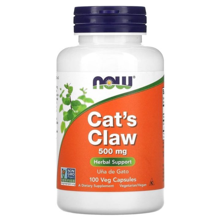 NOW Foods, Cat's Claw, кошачий коготь, 500 мг, 100 вегетарианских капсул