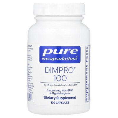Pure Encapsulations, DIM PRO 100, здоровье груди, шейки матки и простаты, 120 капсул