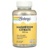 Solaray, Магния цитрат, Magnesium Citrate, 400 мг, 180 капсул