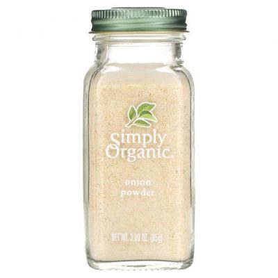 Simply Organic, Onion Powder, луковый порошок, 85 г