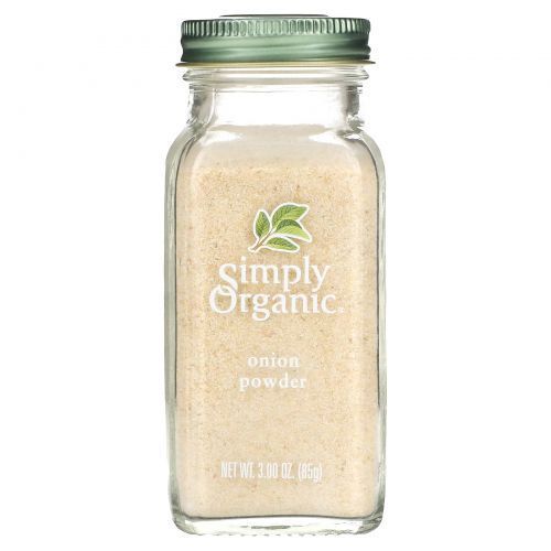 Simply Organic, Onion Powder, луковый порошок, 85 г