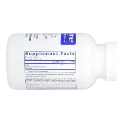 Pure Encapsulations, DHEА, ДГЕА (дегидроэпиандростерон), 25 мг, 180 капс