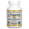 California Gold, L-theanine, л-теанин 100мг, 60 капсул