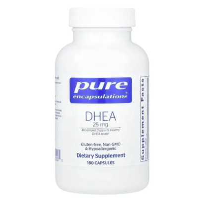 Pure Encapsulations, DHEА, ДГЕА (дегидроэпиандростерон), 25 мг, 180 капс