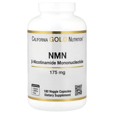 California Gold Nutrition, NMN (бета-никотинамид мононуклеотид), 175 мг, 180 капсул