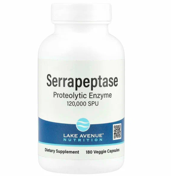 Lake Avenue, Серрапептаза, Serrapeptase 120 000SPUs, 180 капсул
