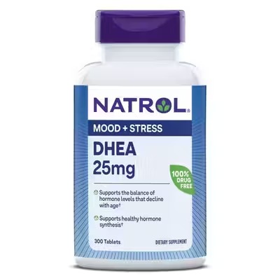 Natrol, DHEA, ДГЕА, 25 мг, 300 таблеток