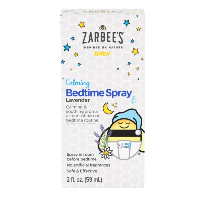 Zarbee's, успокаивающий спрей перед сном для детей 0+, лаванда, 59 мл