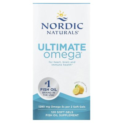 Nordic Naturals, Омега-3 Ultimate, 1280 мг, 120капсул