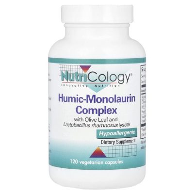 Nutricology, Humic-Monolaurin Complex, Гуминовый монолаурин от вирусов и грибков, 120 капсул