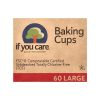 If You Care, Формы для выпечки кексов и тарталеток бумажные Large Baking Cups, 50 мм х 35 мм