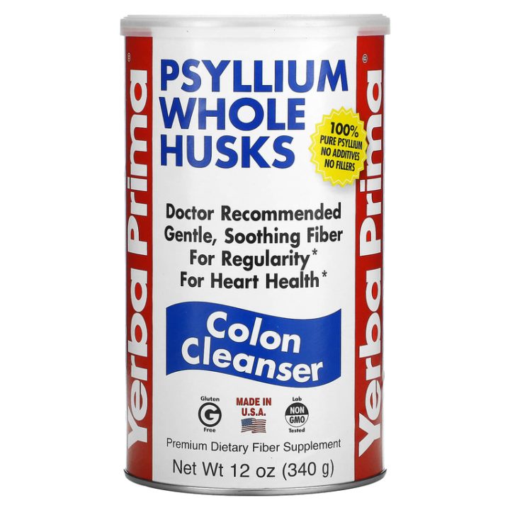 Yerba Prima, Psyllium Whole Husks, цельная шелуха семян подорожника, 340 г ДИСКОНТ