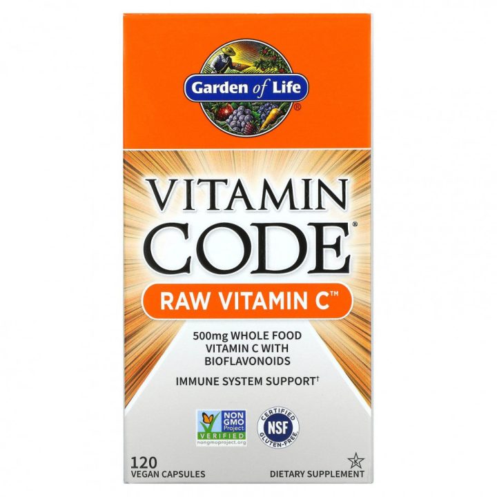 Garden of Life, Vitamin Code, Витамин C RAW, 120 капсул