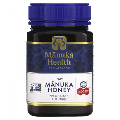 Manuka Health, Мед манука, необработанный, UMF 10+, MGO 263+, 500 г