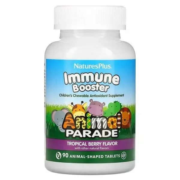Animal Parade Kids, Immune Booster, для защиты иммунитета детей, Nature's Plus, 90 животных