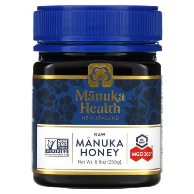 Manuka Health, Мед манука, необработанный, UMF 10+, MGO 263+, 250 г