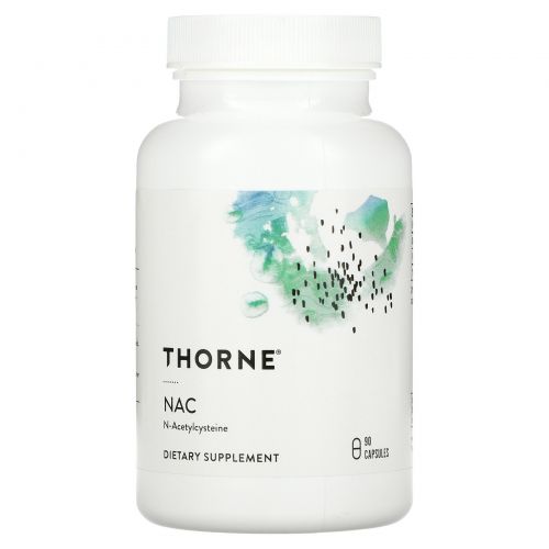 Thorne Research, NAC N-ацетилцистеин, 90 капсул