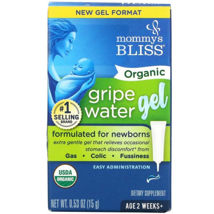Mommy's Bliss, Средство от коликов для новорожденных, гель Gripe Water, 15г