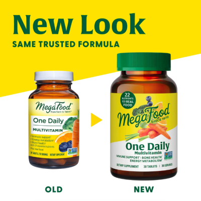 MegaFood, Multivitamin One Daily, мультивитамины для взрослых, 180 таблеток
