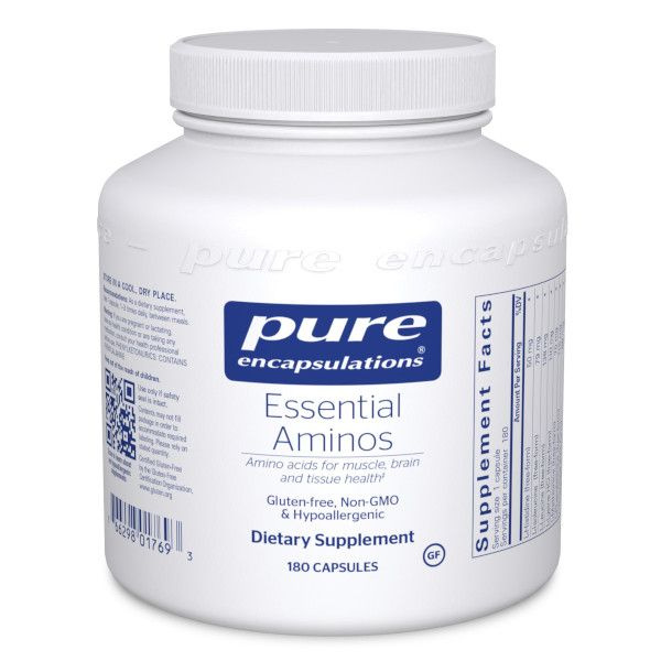 Pure Encapsulations, Essential Aminos, незаменимые аминокислоты, 180 капсул