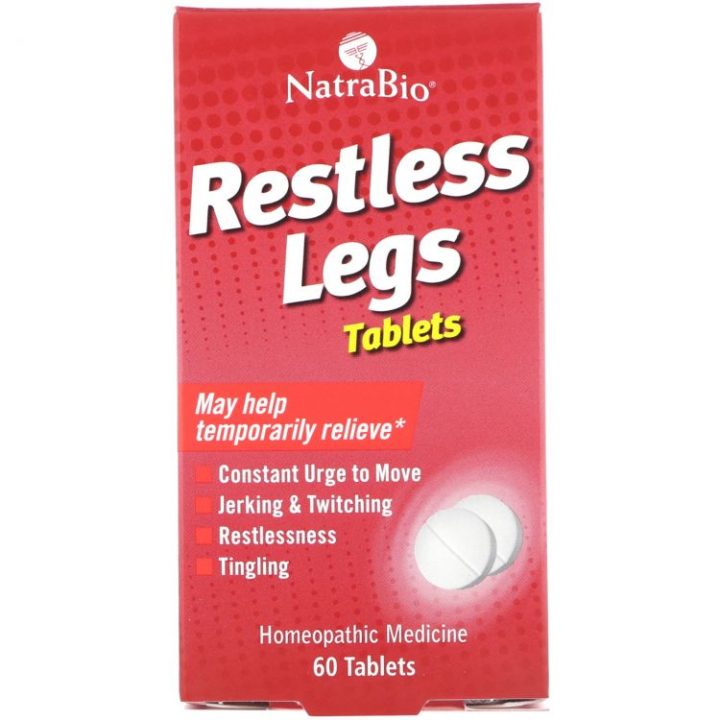 NatraBio, Restless Legs, От синдрома беспокойных ног, 60 таблеток