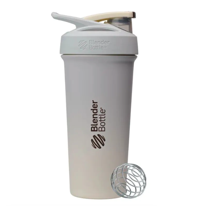 BlenderBottle, Шейкер спортивный, Stainless Sleek Sport, цвет Fog, 740 мл