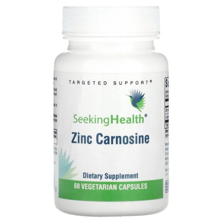 Seeking Health, Zinc Carnosine, Цинк карнозин, 60 капсул