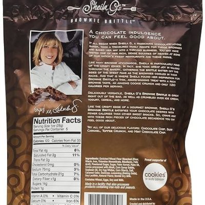 Sheila G's, Brownie Brittle, Хрустящий брауни с шоколадной крошкой, 142 г - срок до 09/25