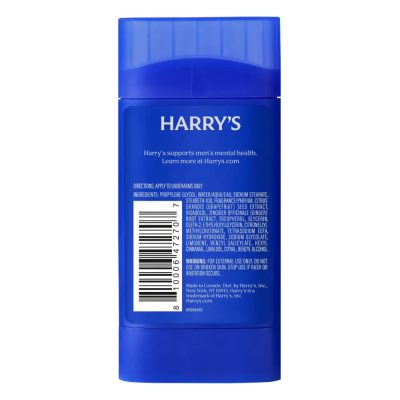 Harry's, Odor & Sweat Control Stone, Антиперспирант д/мужчин, 24 часа, уголь/лайм, 70 гр