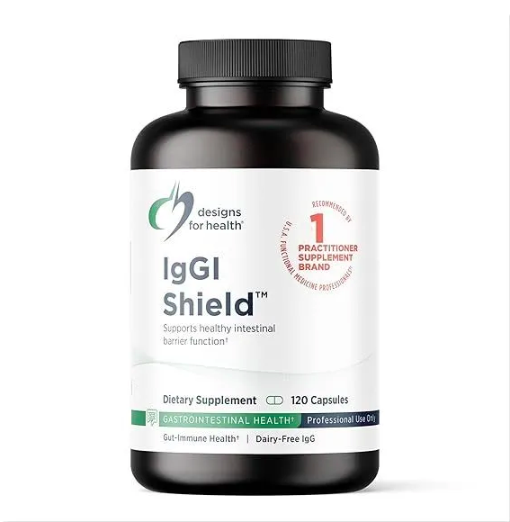 Designs for Health, IgGI Shield, поддержка здоровья кишечника и иммунитета, 120 капсул