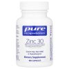 Pure Encapsulations, Zinc 30, Цинк пиколинат 30 мг, 180 капсул
