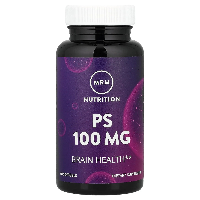 MRM Nutrition, Фосфатидилсерин 100 мг в фосфолипидном комплексе, для памяти и внимания, 60 капсул.