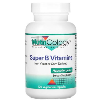 Nutricology, Супер-комплекс витаминов группы B, Super B Vitamins, 120 капсул