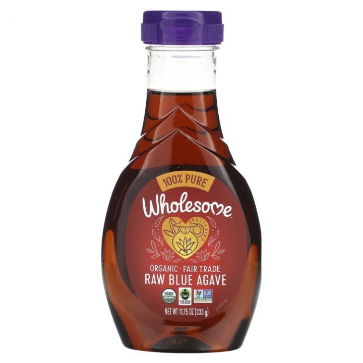 Wholesome, Сироп голубой агавы, сырой органический, Raw Blue Agave, 333 г