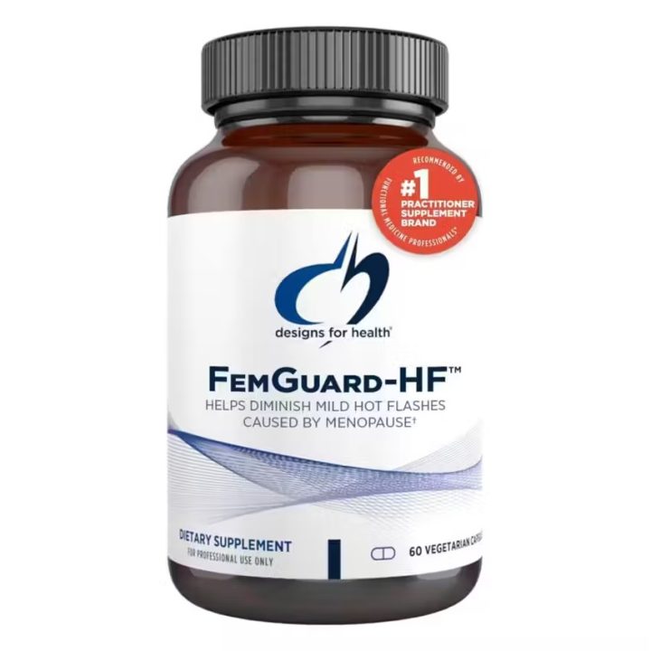 Designs for Health, FemGuard-HF, уменьшение приливов в менопаузу, 60 капсул