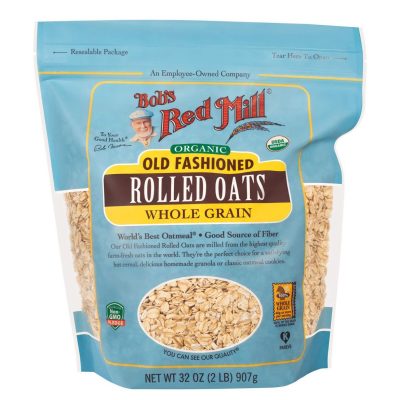 Bob's Red Mill, Органические овсяные хлопья, цельное зерно, 907 г